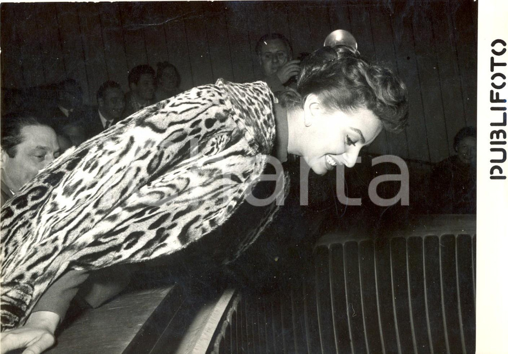 1955 ROMA Sophia LOREN alla prima di  "Peccato che sia una canaglia"  *Foto