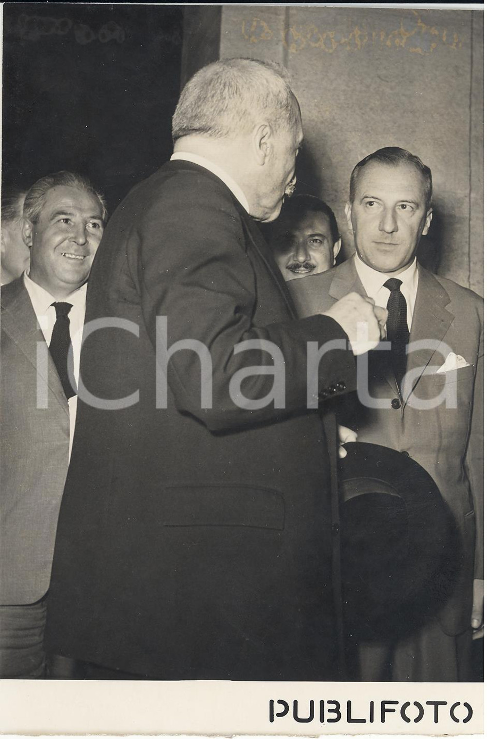 Fotografia d epoca originale 1953 ROMA Quirinale  Formazione nuovo governo  Enrico DE NICOLA Foto 13x18 1