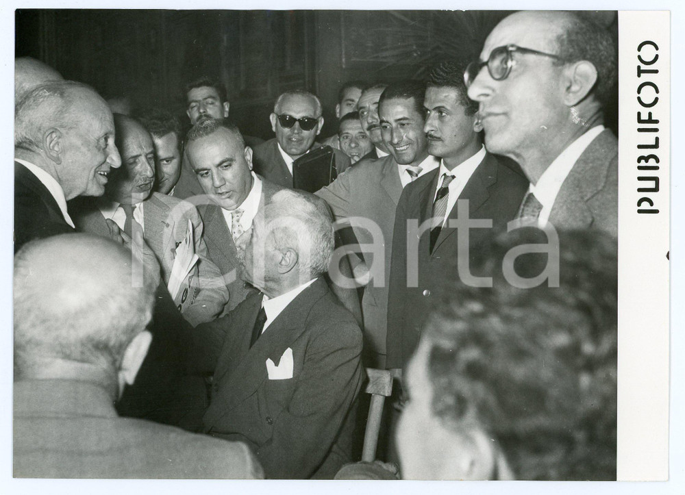 Fotografia d epoca originale 1956 NAPOLI  III Congresso Associazione Forense  Enrico DE NICOLA Foto 18x13 1