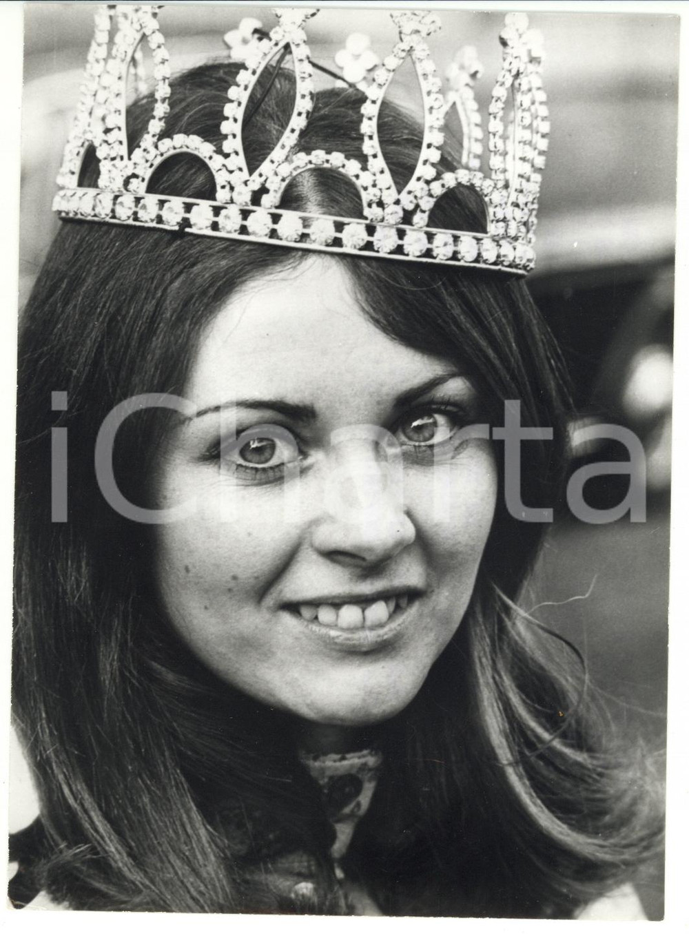 Fotografia d epoca originale 1971 LONDON Ritratto attrice Penelope DUSSEK Miss begli occhi Foto 13x18 1