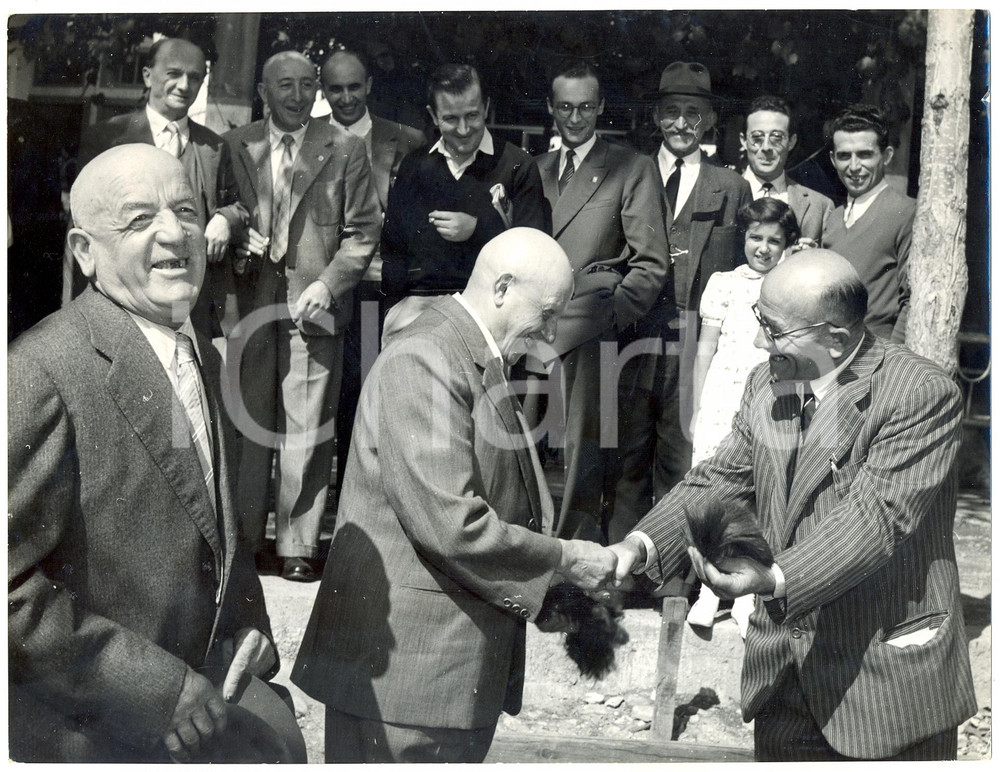 Fotografia d epoca originale 1954 INVERSO PINASCA Elezione Mister Calvo  Felice POSTEGLIO vincitore Foto 1