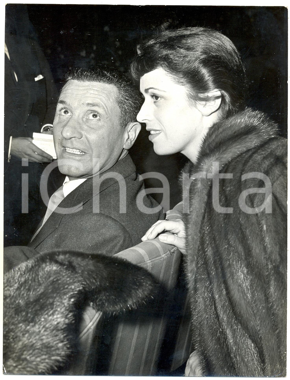 Fotografia d epoca originale 1956 ROMA Teatro Sistina A prescindere  Franca VALERI e Paolo STOPPA Foto 1