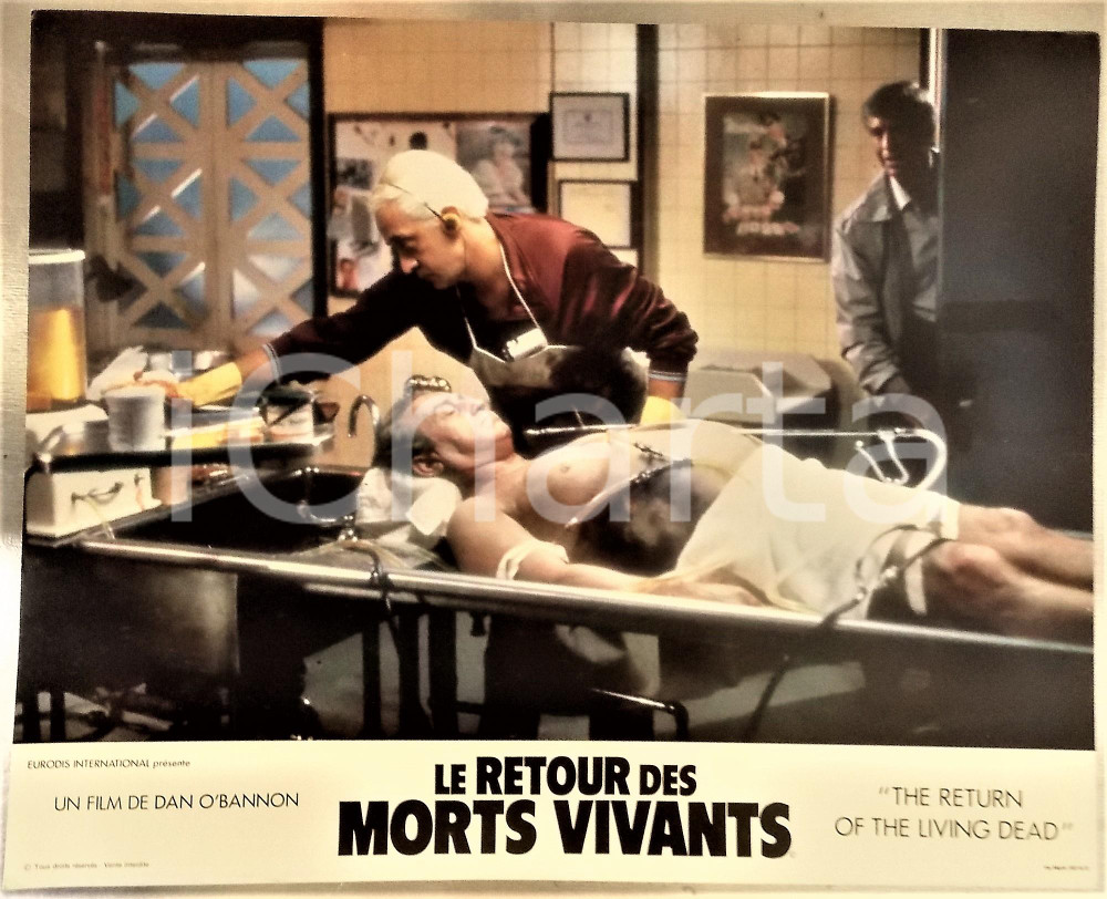 Fotografia d epoca originale 1985 THE RETURN OF THE LIVING DEAD Clu GULAGER Don CALFA Morgue LOBBY CARD 34x27 1