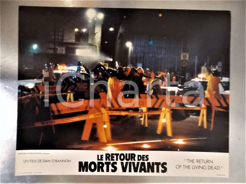 Fotografia d epoca originale 1985 THE RETURN OF THE LIVING DEAD Barricades for quarantine Lobby card 34x27 cm 1