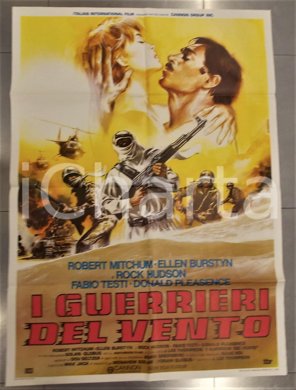 Materiale cinematografico d’epoca 1984 I GUERRIERI DEL VENTO The Ambassador Manifesto PRIMA EDIZIONE 100x140 cm 1