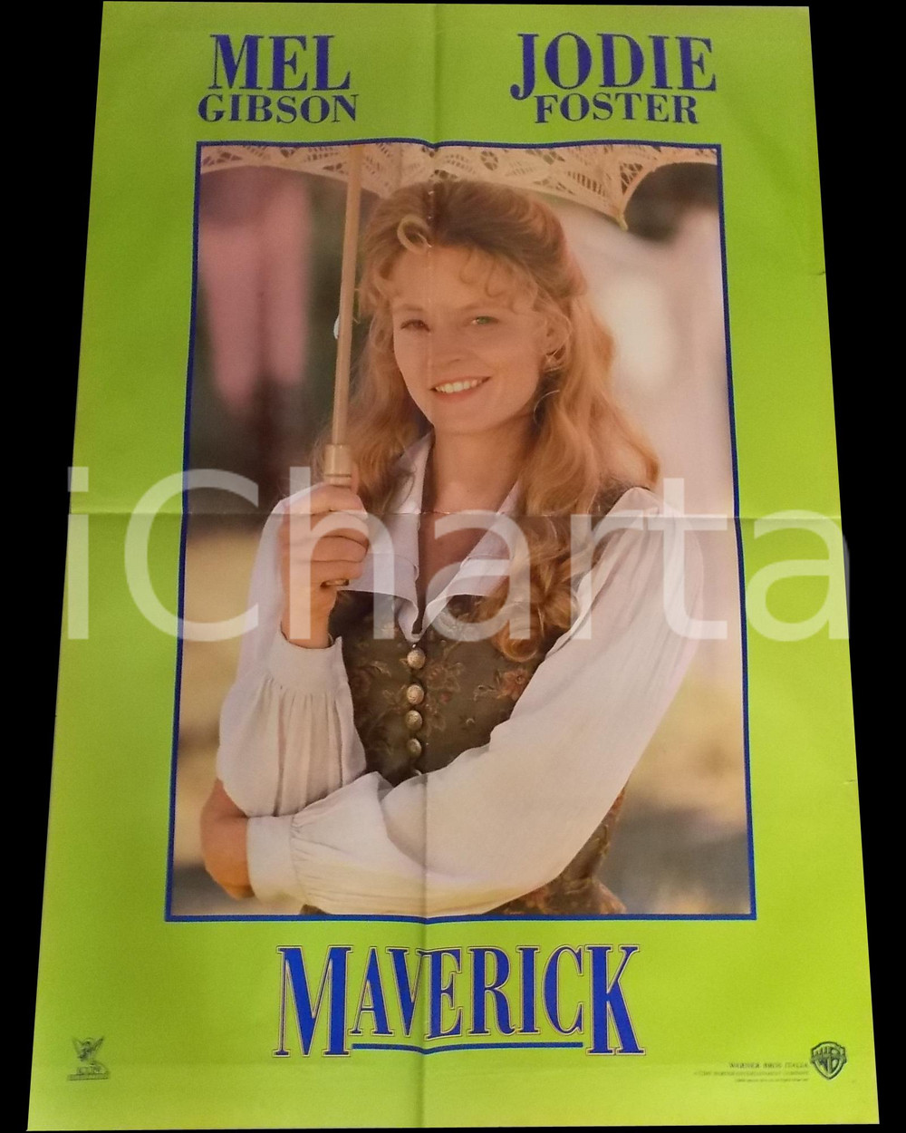 Materiale cinematografico d’epoca 1994 MAVERICK Jodie FOSTER Character poster Manifesto WESTERN 70x100 1