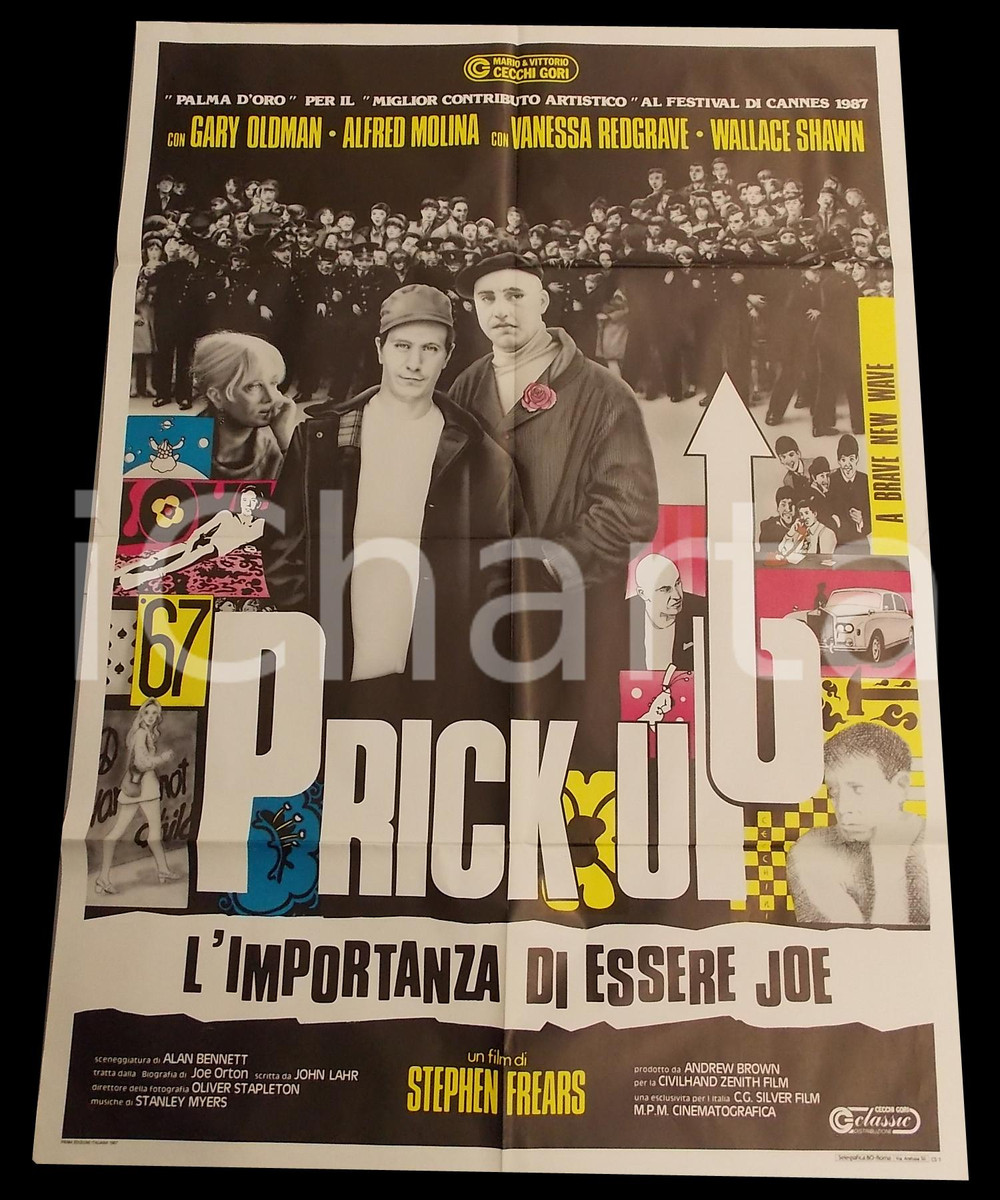Materiale cinematografico d’epoca 1987 PRICK UP Gary OLDMAN Alfred MOLINA Vanessa REDGRAVE  Manifesto 100x140 1