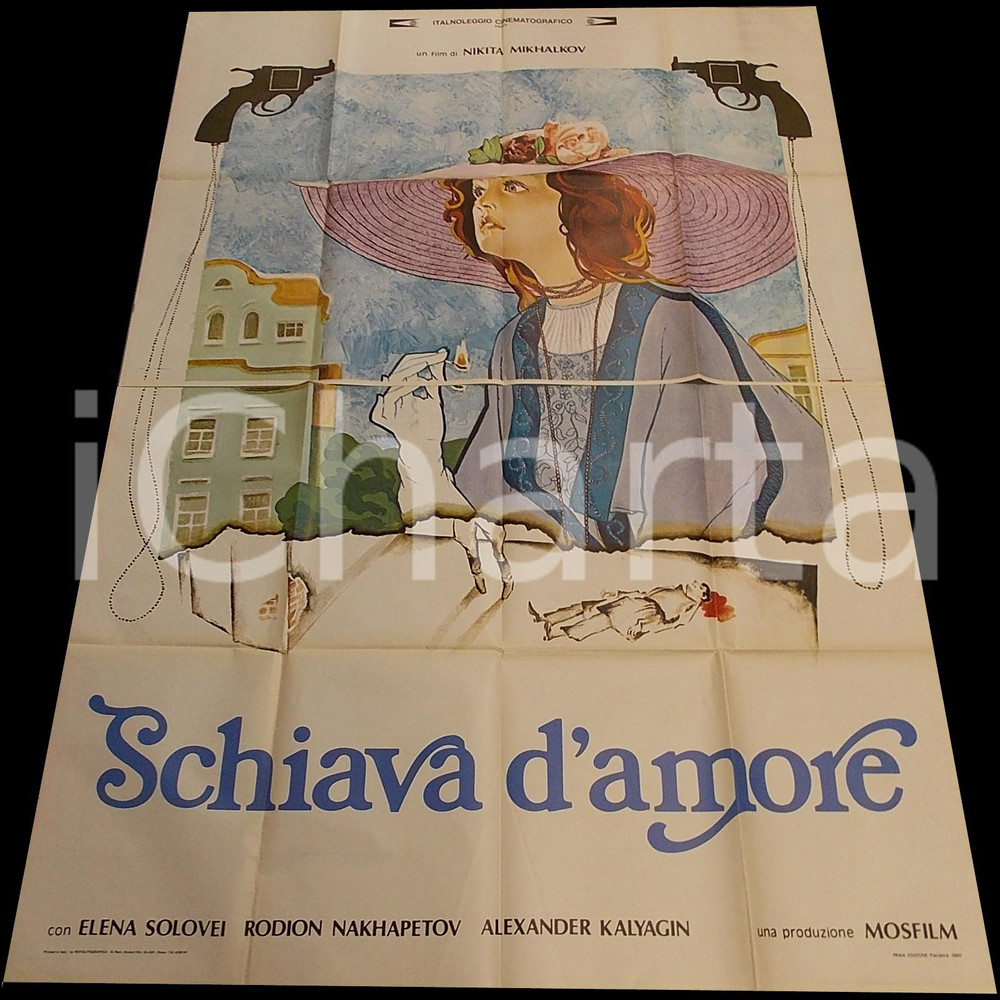 Materiale cinematografico d’epoca 1976 SCHIAVA D AMORE Slave of love  Nikita MIKHALKOV Manifesto 140x200 1