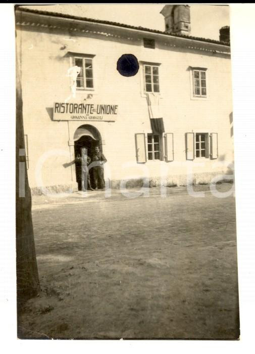 Fotografia d epoca originale 1920 ca AREA DI TRIESTE Ristorante dell Unione di Giovanni GIORGULI Foto 6x8 cm 1