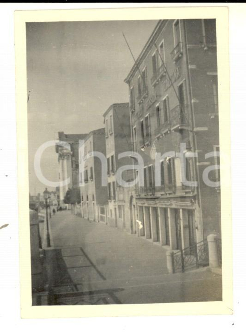 Fotografia d epoca originale 1917 VENEZIA Fondamenta delle Zattere ai Gesuati  Veduta Foto 8x6 cm 1