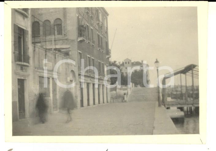 Fotografia d epoca originale 1917 VENEZIA Fondamenta delle Zattere ai Gesuati  Pensione CALCINA Foto 8x6 cm 1
