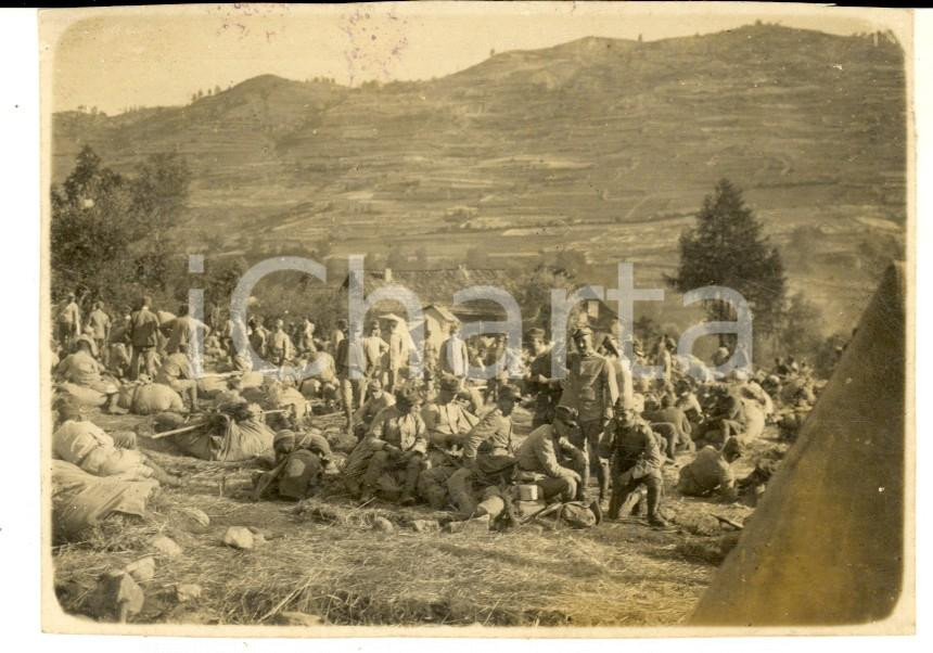 Fotografia d epoca originale 1926 BOUSSON / CESANA Regio Esercito  Trasloco di accampamento  Foto 10x7 cm 1