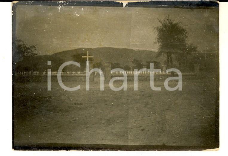 Fotografia d epoca originale 1936 AOI ETIOPIA Cimitero MAI LAHLA Eccidio GONDRAND  Tombe operai Foto 9x6 1