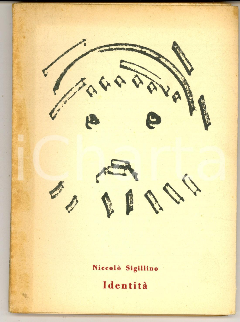 Libro, pubblicazione d epoca 1957 Niccolò SIGILLINO Identità  Prima edizione Quaderni Veltri  AUTOGRAFO 1