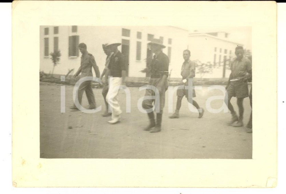 Fotografia d epoca originale 1930 ca LIBIA ? Gruppo di ufficiali coloniali italiani  Foto VINTAGE 10x7 cm 1
