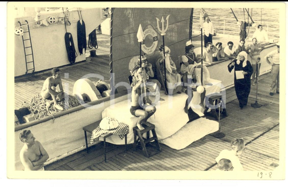 Fotografia d epoca originale 1960 ca MOOREMcCORMACK Lines  SS ARGENTINA  Teatro amatoriale Foto 1