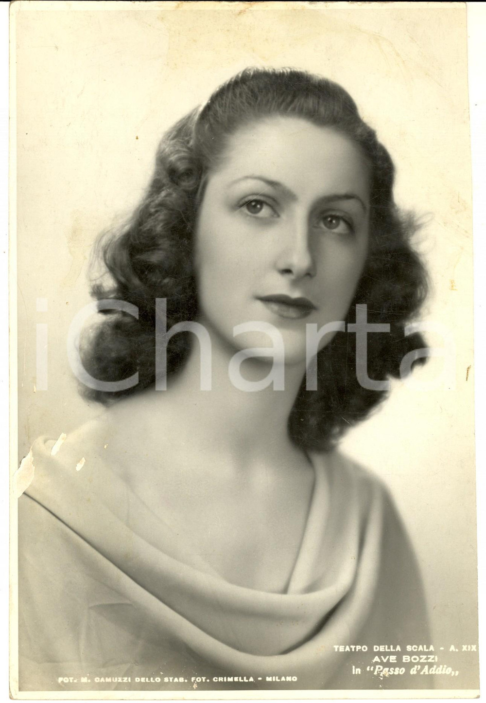 Fotografia d epoca originale 1941 MILANO Teatro alla Scala  Ave BOZZI in Passo d addio  Foto DANNEGGIATA 1
