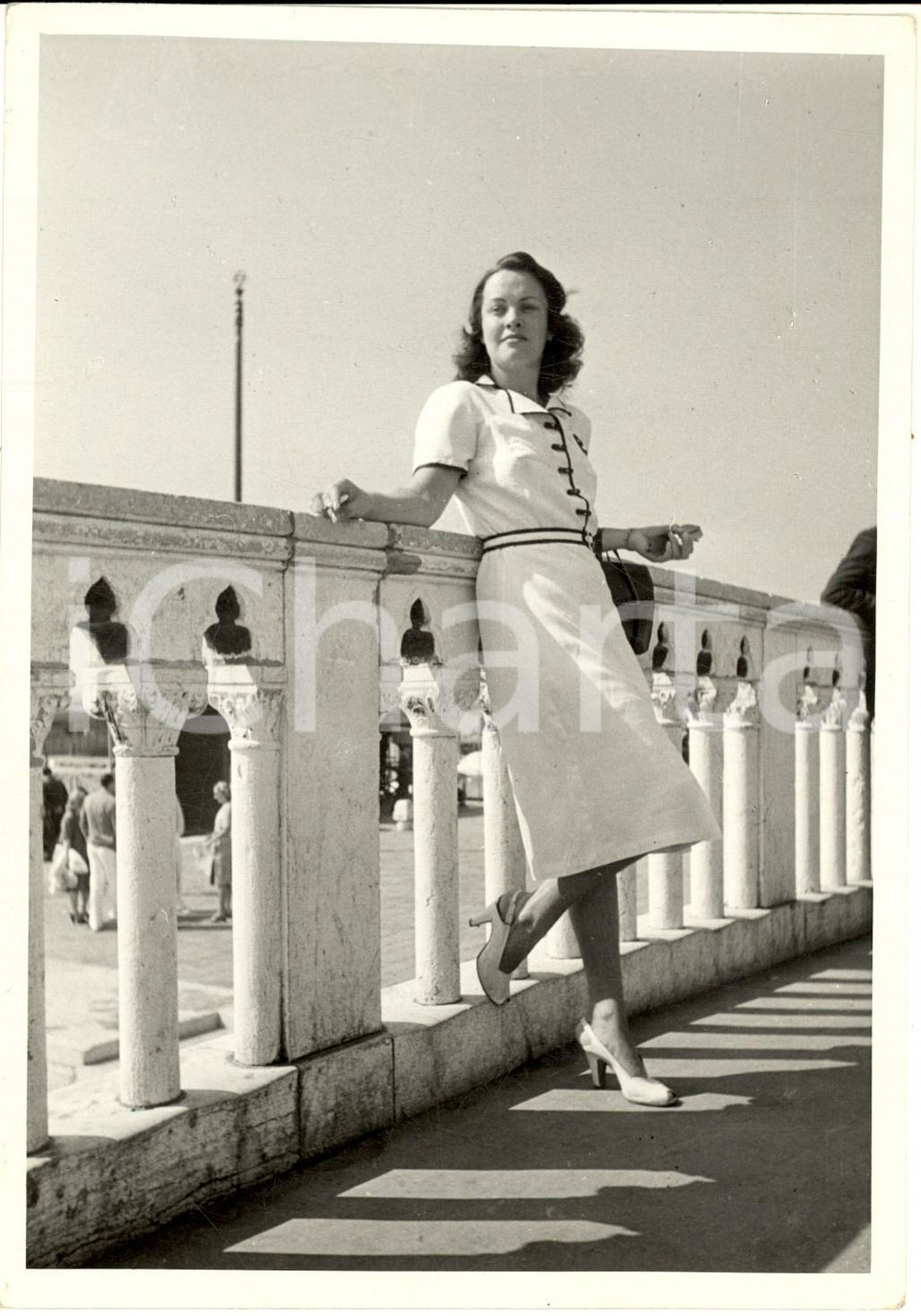 Fotografia d epoca originale 1940 ca VENEZIA MOSTRA DEL CINEMA  L attrice Elli PARVO  Foto 13x18 cm 1