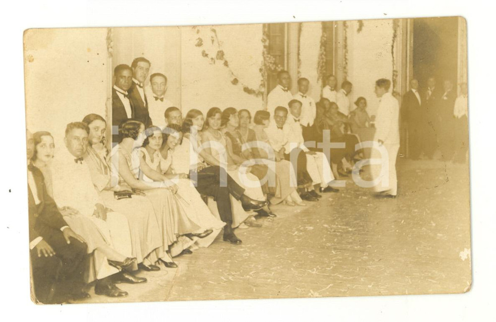 Fotografia d epoca originale 1932 BENGUELA ANGOLA Palacio de Comercio  Ballo AssociaÃ§Ã£o dos Empregados 1