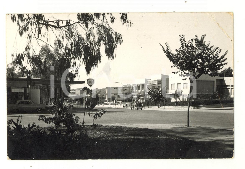 Cartolina originale da collezione 1966 HUAMBO / NOVA LISBOA ANGOLA Avenida Paiva Couceiro  Postcard FP VG 1