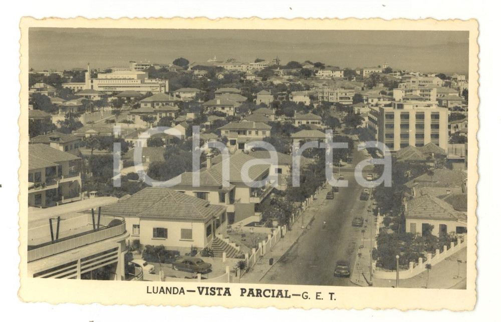 Fotografia d epoca originale 1958 LUANDA ANGOLA Vista parziale della cittÃ   Foto seriale 13x8 cm 1