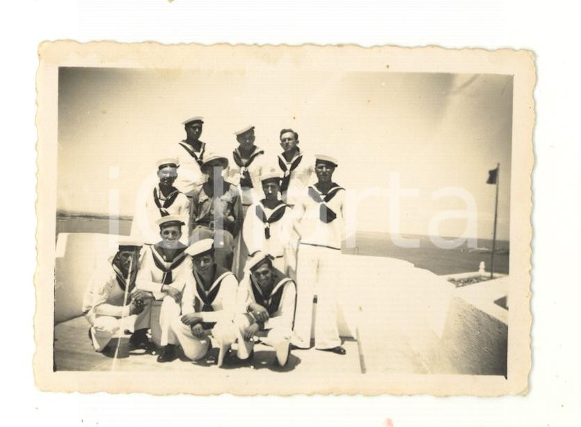 Fotografia d epoca originale 1938 LUANDA ANGOLA Marinai portoghesi al Forte  Foto VINTAGE 9x6 cm 1