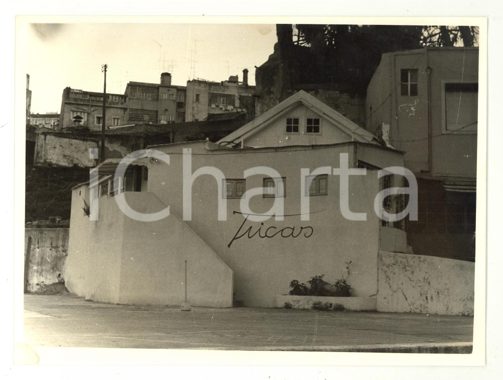Fotografia d epoca originale 1970 ca LISBOA DESAPARECIDA Ristorante TRICAS chiuso  Fotografia 24x18 cm 1