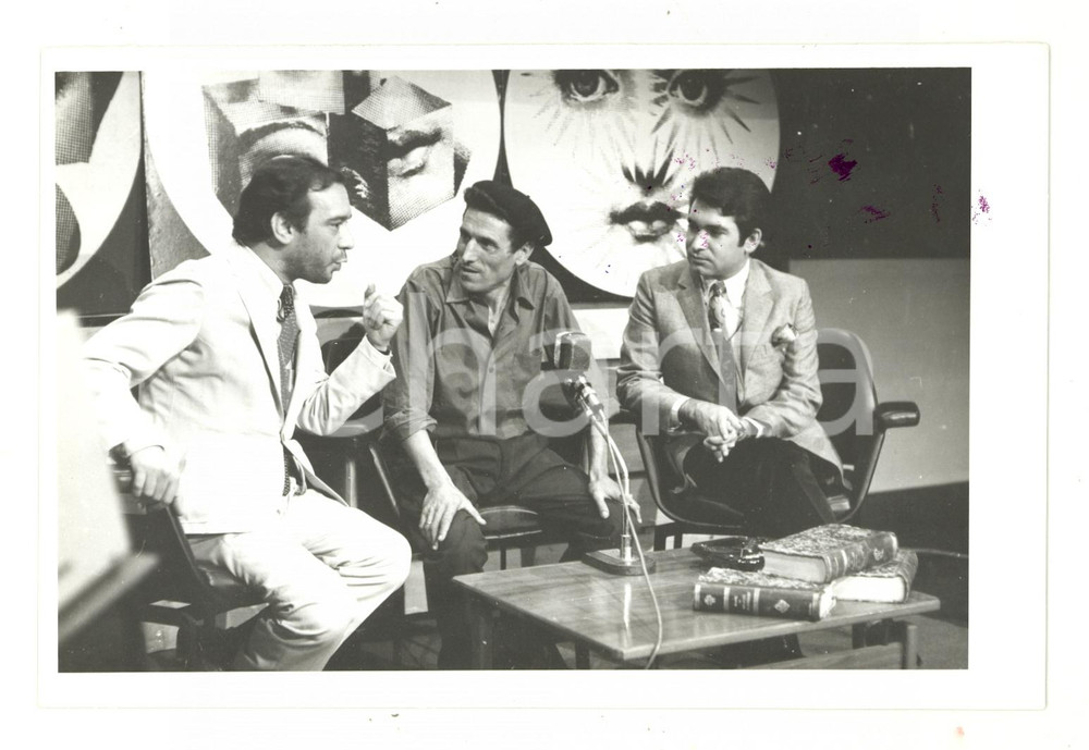 Fotografia d epoca originale 1969 TELEVISÃƒO PORTUGAL  ZIPZIP  Julio ANDRIS con Fialho GOUVEIA Foto 1