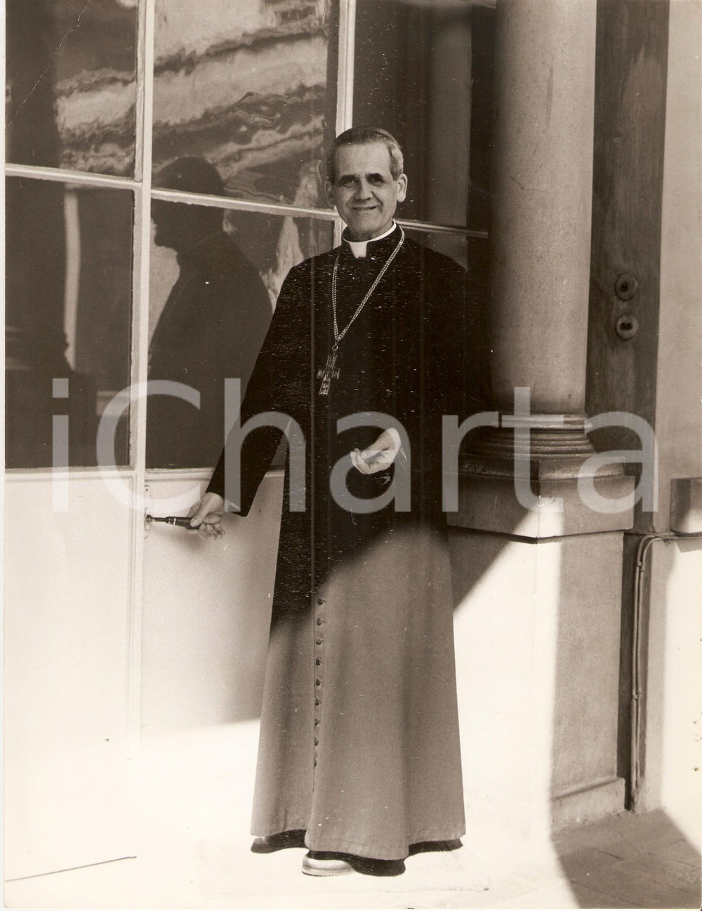 Fotografia d epoca originale 1955 ca VATICANO Ritratto del Cardinale PaulÃ‰mile LÃ‰GER  Foto 21x27 cm 1