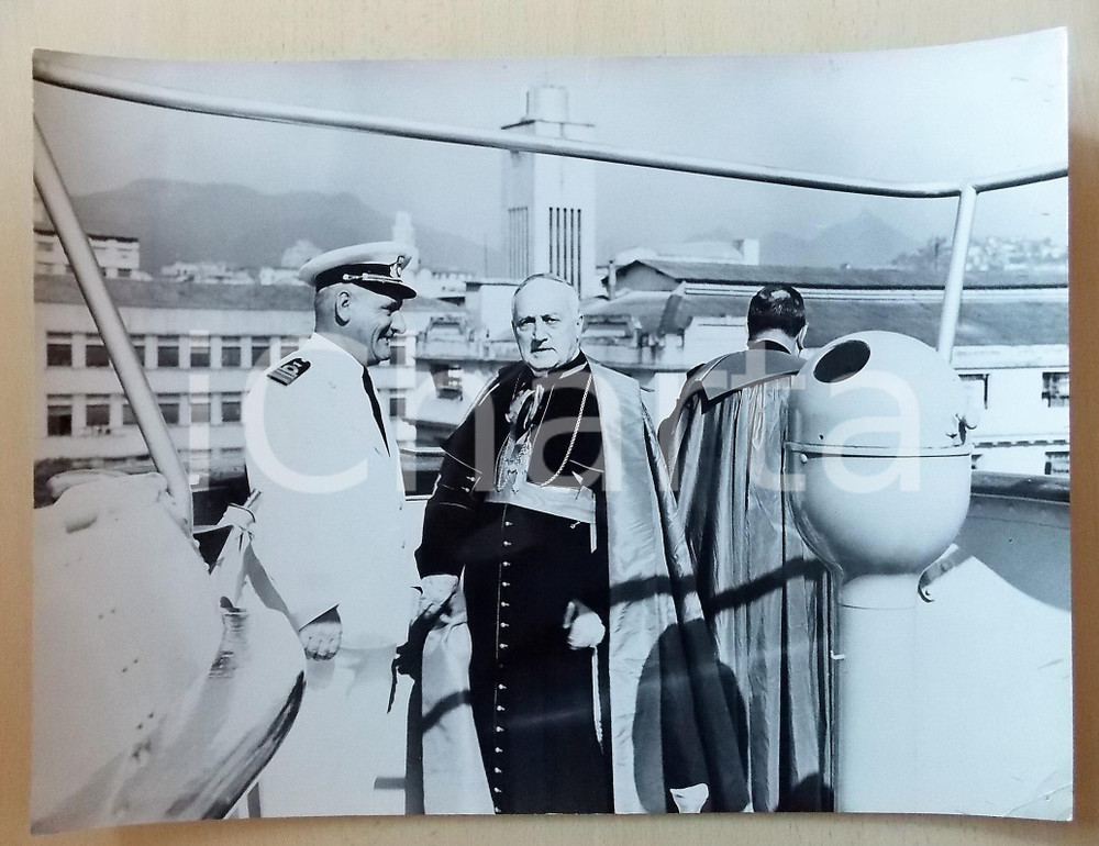 Fotografia d epoca originale 1955 RIO DE JANEIRO  M/N AUGUSTUS Achille DANE  Benedetto ALOISI MASELLA 40x30 1