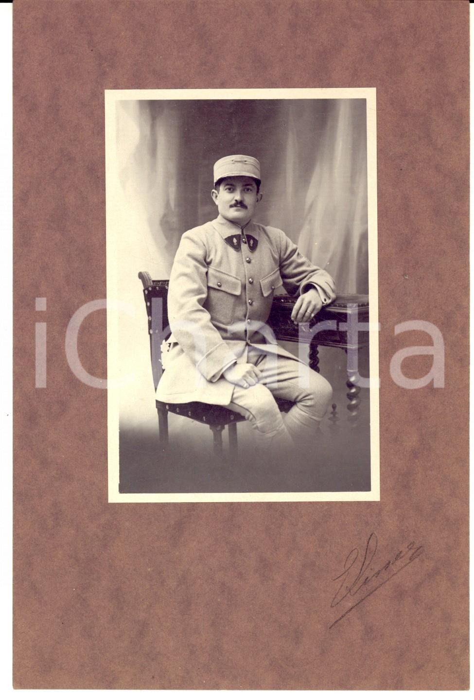 Fotografia d epoca originale 1920 ca ARMEE FRANCAISE Ritratto di ufficiale  Foto 12x18 cm 1 1