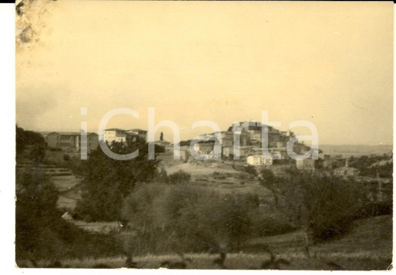 Fotografia d epoca originale 1956 CHIANCIANO TERME Panorama con il centro storico Foto VINAGE 10x7 cm 1