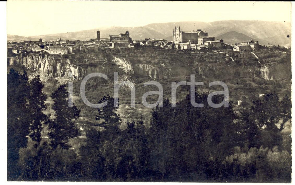 Fotografia d epoca originale 1930 ca ORVIETO Veduta panoramica con il Duomo  Foto cartolina VINTAGE 1