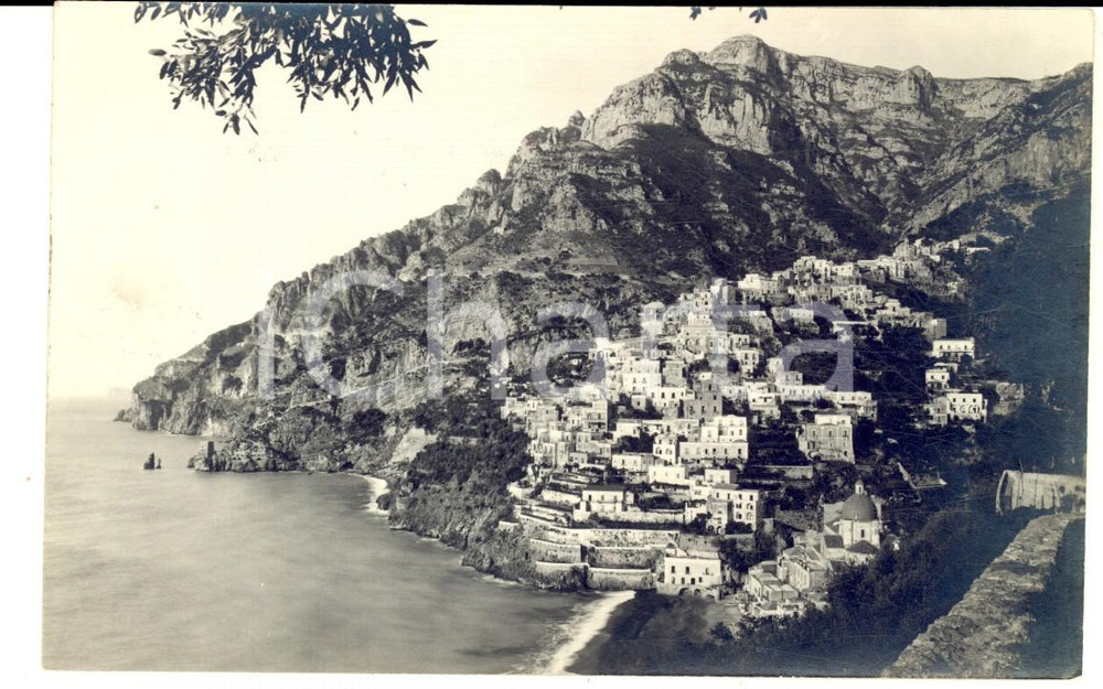 Fotografia d epoca originale 1930 ca RAVELLO Veduta panoramica dal mare  Foto cartolina VINTAGE 1