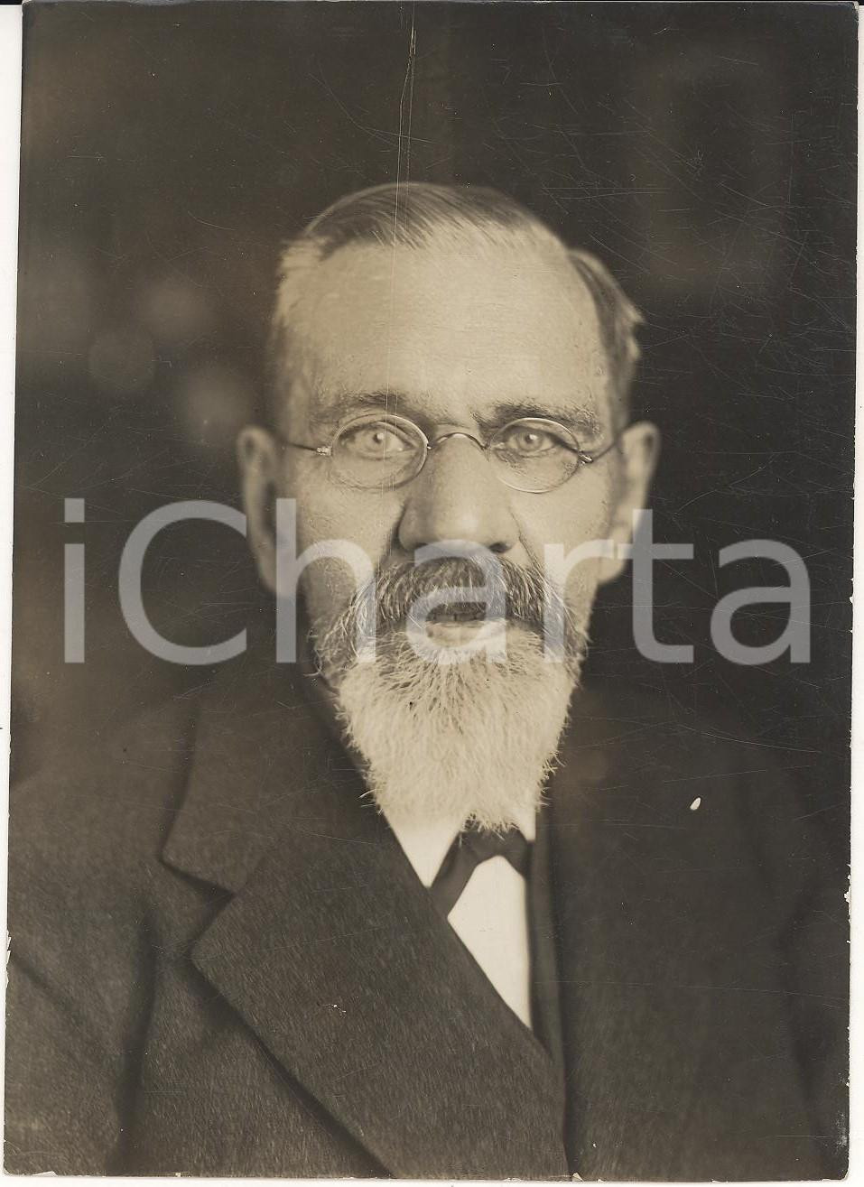 Fotografia d epoca originale 1930 ca BERLIN Ritratto del prof. Eduard MEYER storico ed egittologo Foto 1