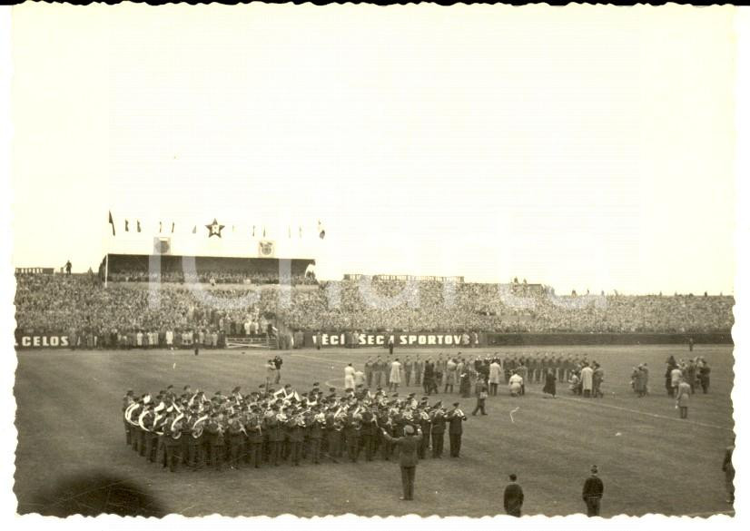 Fotografia d epoca originale 1959 PRAGA CALCIO NAZIONALE CecoslovacchiaItalia 21  Inni Foto 10x7 cm 1