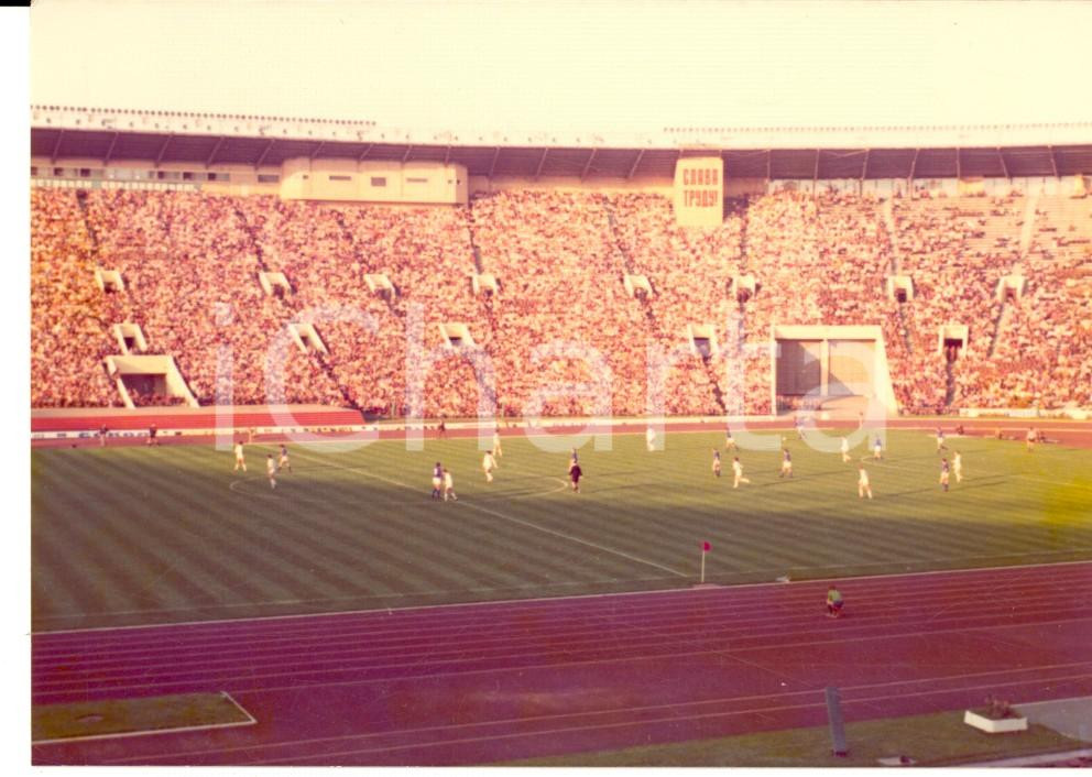 Fotografia d epoca originale 1975 MOSCA CALCIO Amichevole NAZIONALE URSSItalia 10  Azione Foto 13x9 cm 1