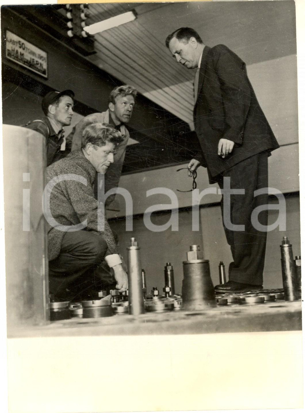 1959 NORVEGIA Odd DAHL sul tetto del primo reattore nucleare a HOEKE - Foto