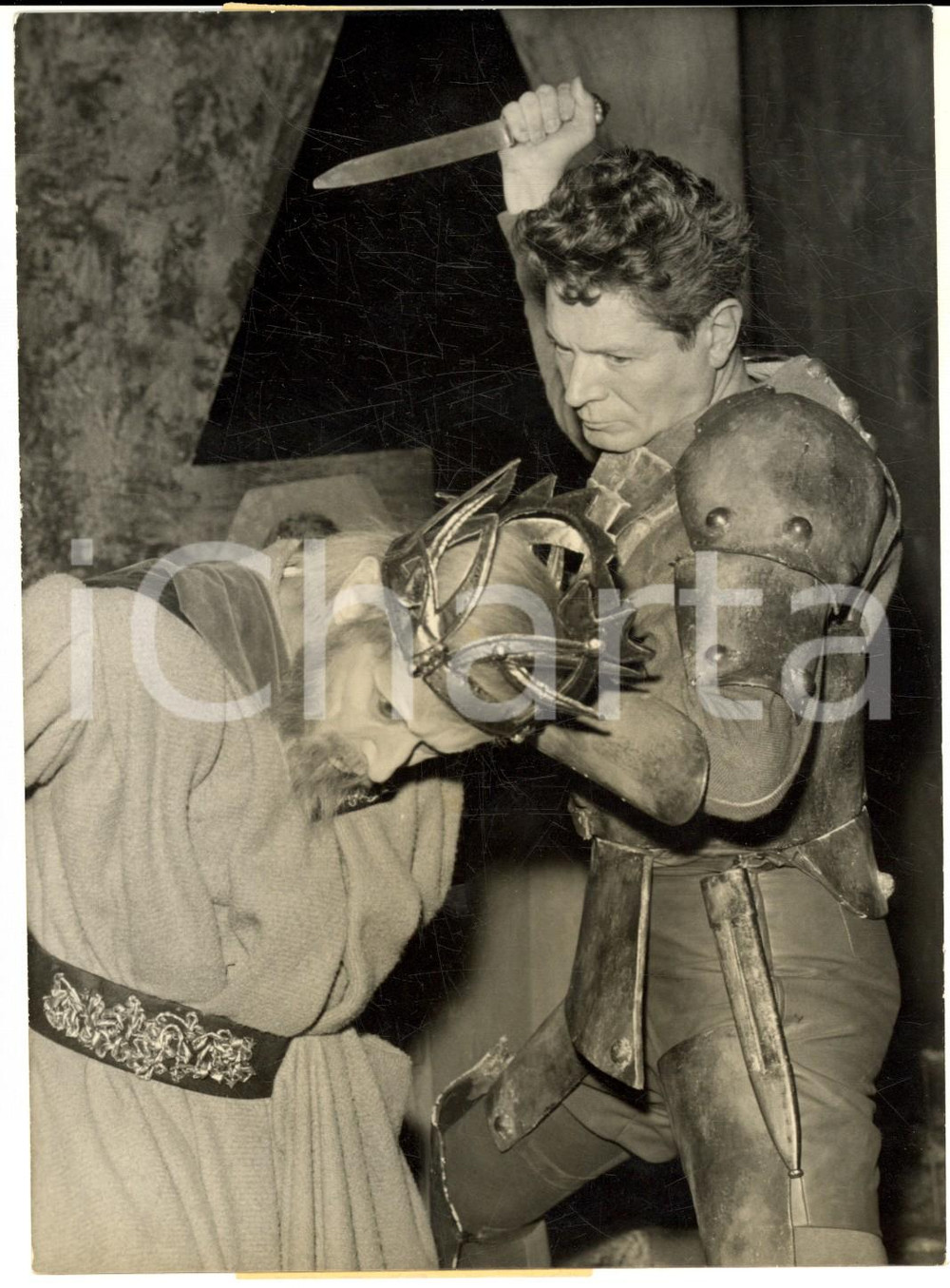 Fotografia d epoca originale 1959 PARIS THEATRE Alain CUNY et JeanLouis BARRAULT dans TÃªte d Or  Photo 1