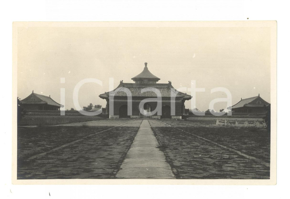 Fotografia d epoca originale 1970 ca BEIJING CHINA Temple of Heaven  New Year Hall  VINTAGE photo 14x9 1