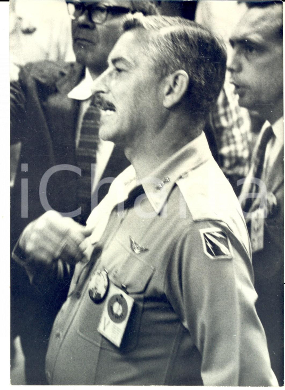 Fotografia d epoca originale 1959 USA Generale John MEDARIS  Ritratto prima delle dimissioni  Foto 13x18 1