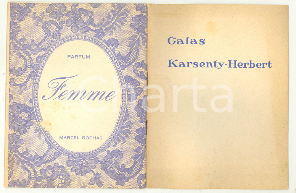 Materiale pubblicitario d’epoca 19651966 GALAS KARSENTYHERBERT Claude MAGNIER  Jo  Programma 1