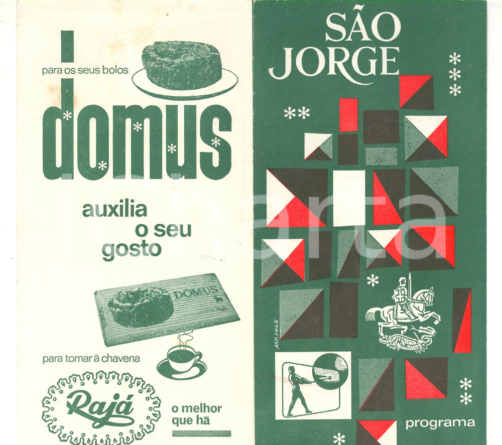 Materiale pubblicitario d’epoca 1968 SAO JORGE CINEMA Espetaculo Viver para viver  Programa 1