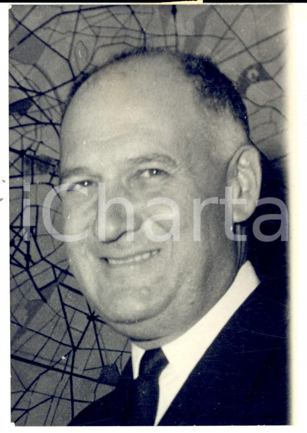 Fotografia d epoca originale 1959 FRANCE Portrait de Mr DUBOIS ancien prÃ©fet de police Photo 9x13 cm 1