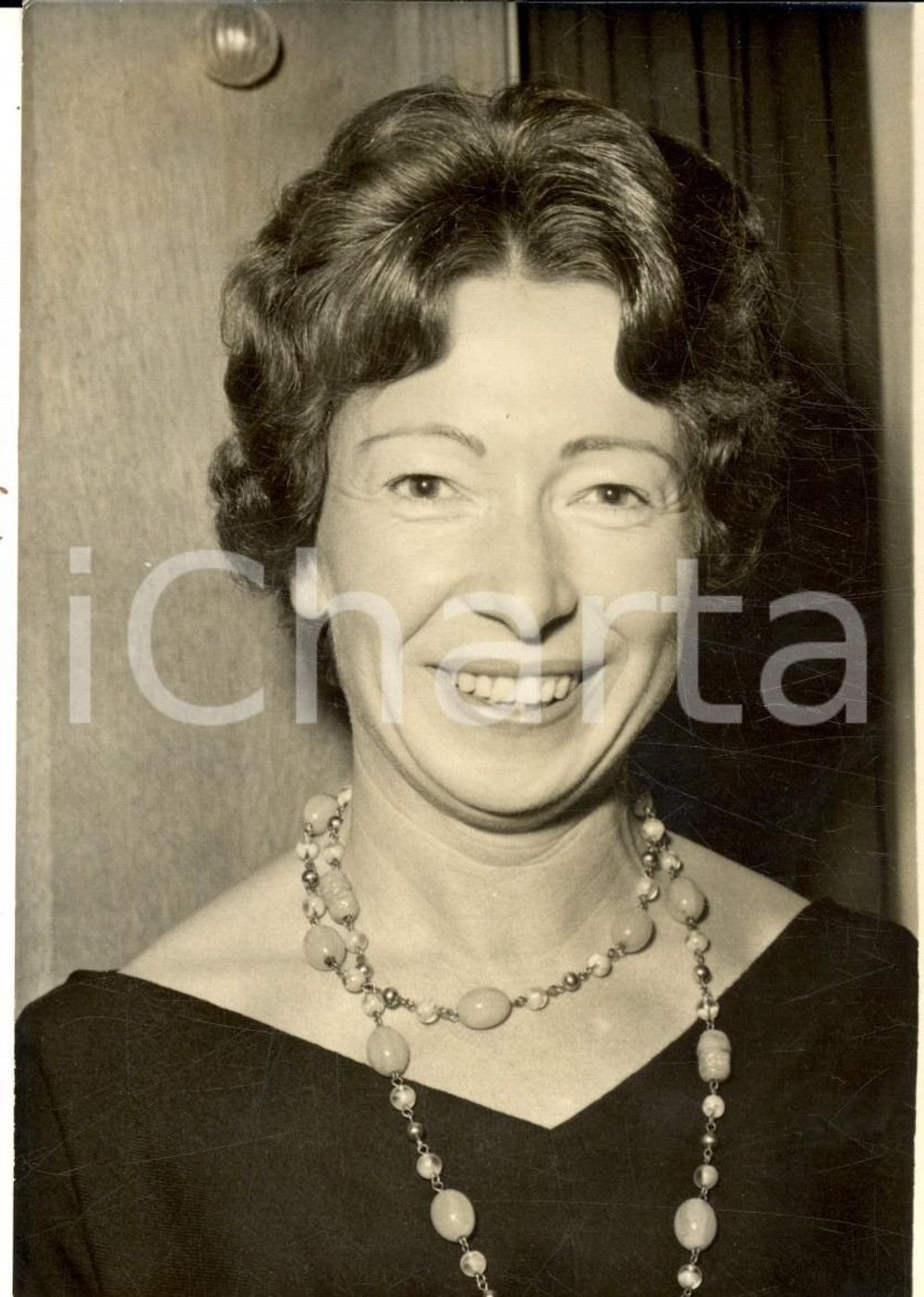 Fotografia d epoca originale 1959 FRANCE Portrait de HÃ©lÃ¨ne CHARNIAUXCOTTON Prix Pelman Biologie Photo 1