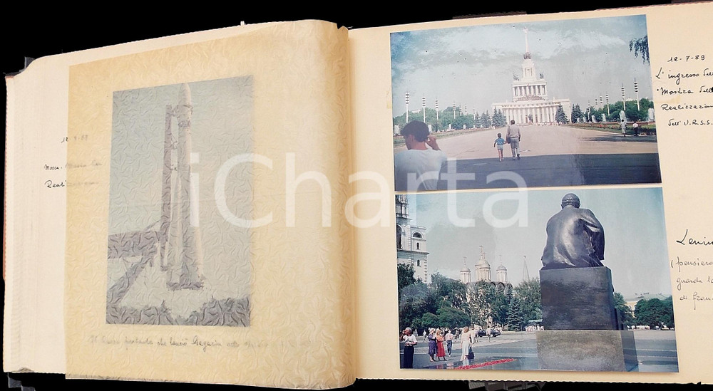 Fotografia d epoca originale 1989 RUSSIA / UCRAINA Viaggio reduci milanesi WW2 Album oltre 80 foto 1