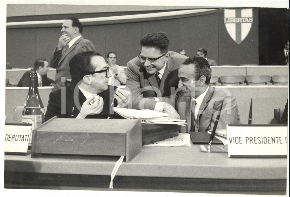 Fotografia d epoca originale 1969 ROMA XI Congresso DEMOCRAZIA CRISTIANA  Giulio ANDREOTTI Fotografia 30x20 1