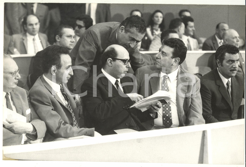 Fotografia d epoca originale 1969 ROMA Giovanni GALLONI all XI Congresso Nazionale DC Foto 30x20 1
