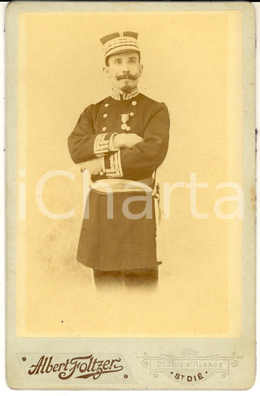 Fotografia d epoca originale 1905 SAINTDIEDESVOSGES Potrait d officier AMEE DE TERRE Photo Albert FOLTZER 1
