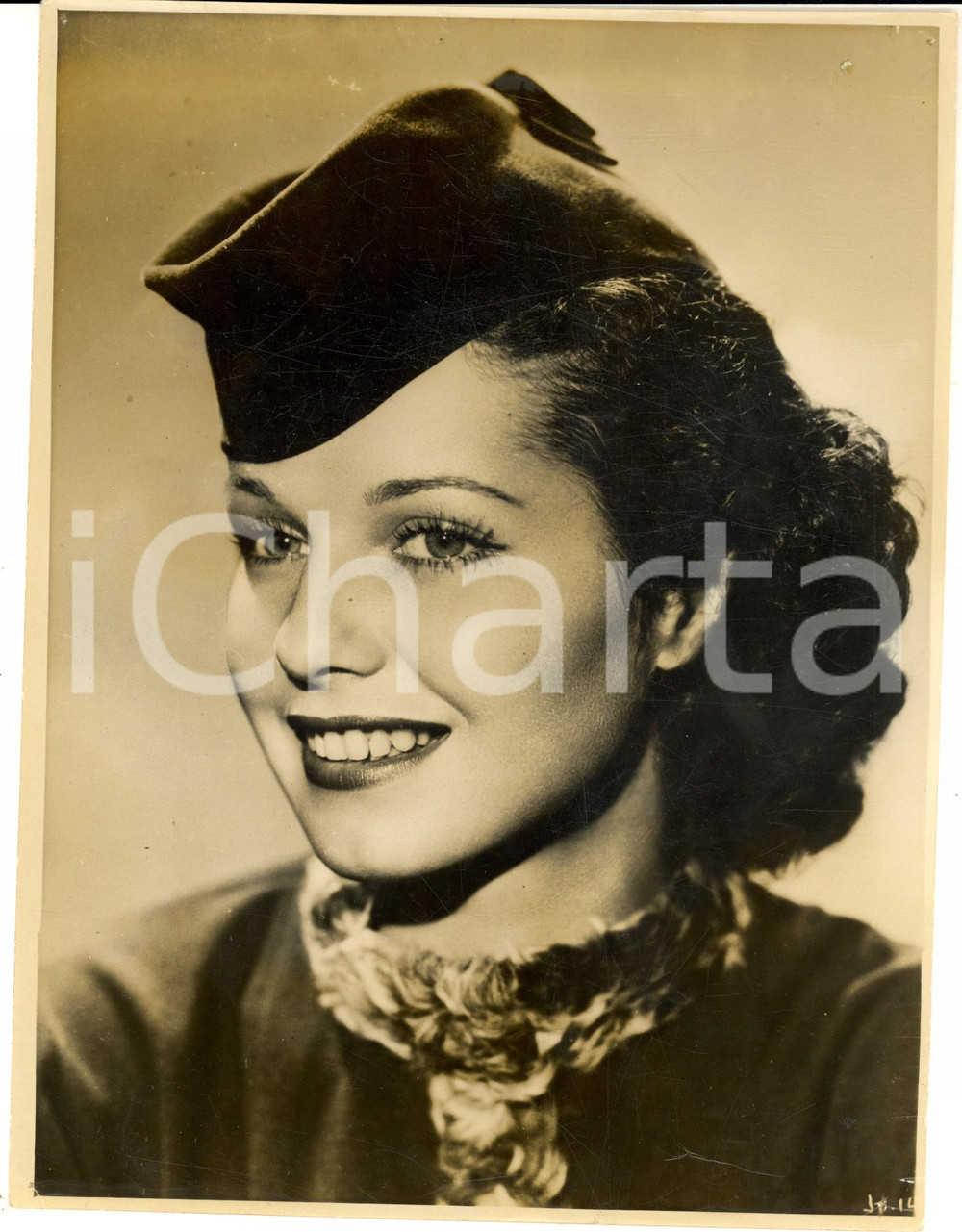 Fotografia d epoca originale 1940 ca CINEMA GERMANY Ritratto di giovane attrice  Foto 18x24 cm 1